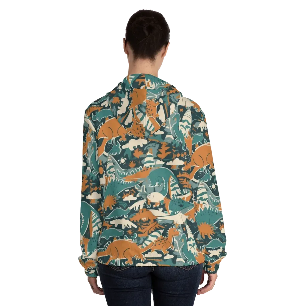 Amber Jurassic on Women's Full-Zip Hoodie — Back On Person