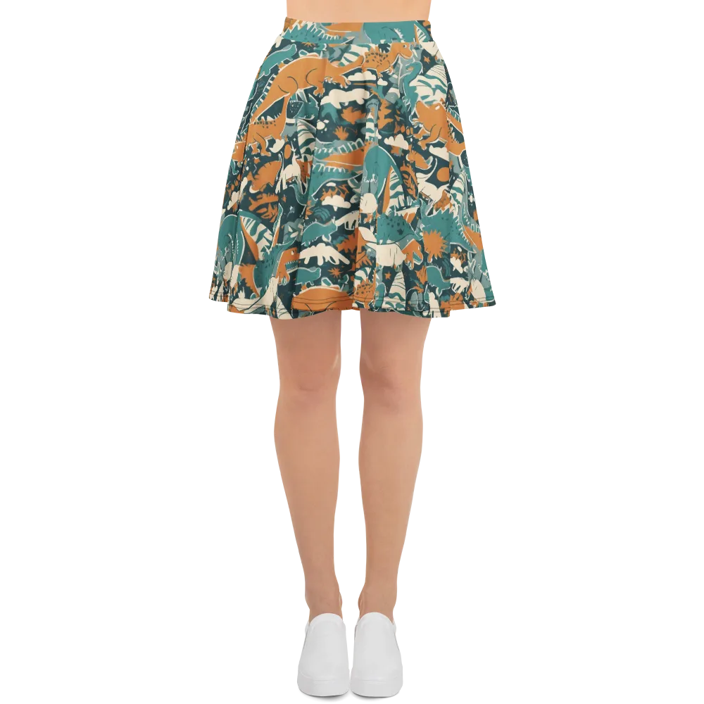 Amber Jurassic on Skater Skirt — Front