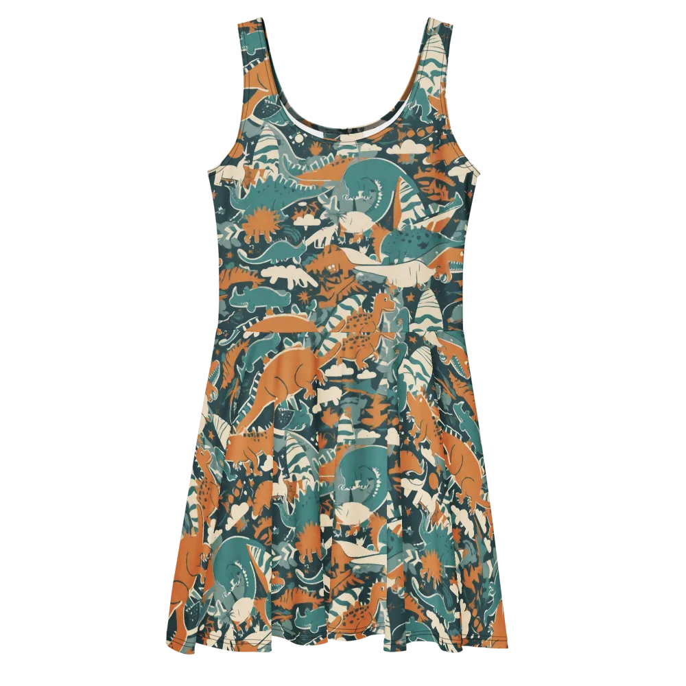 Amber Jurassic on Skater Dress — Front