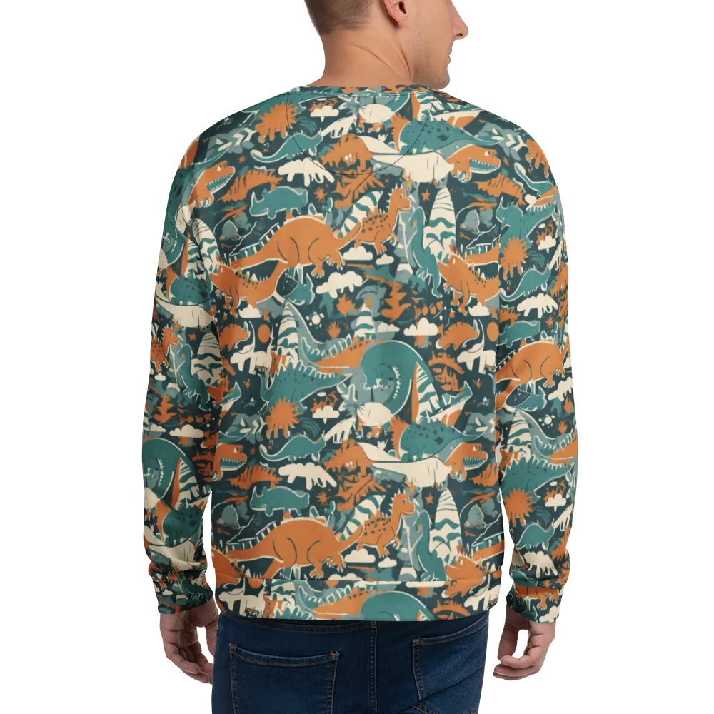 Amber Jurassic on Sweatshirt — Back