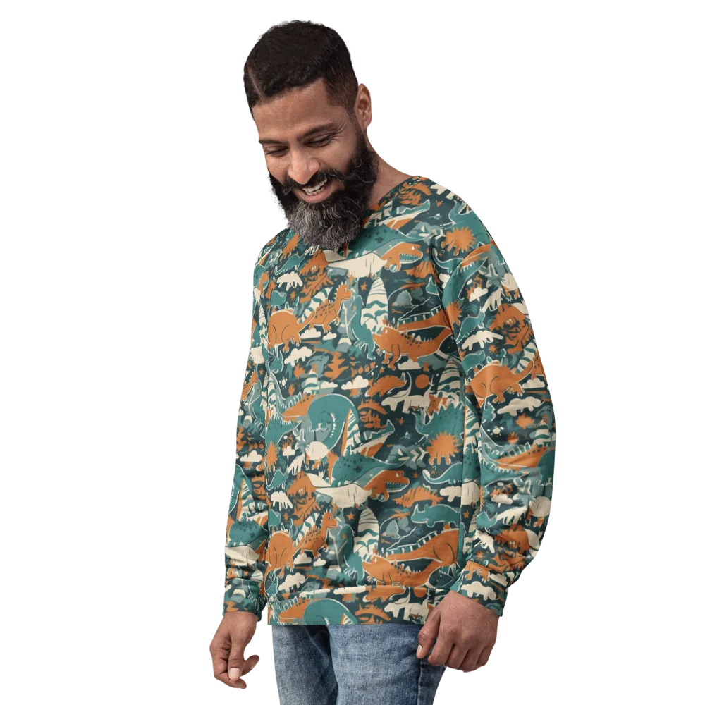 Amber Jurassic on Sweatshirt — Left Front