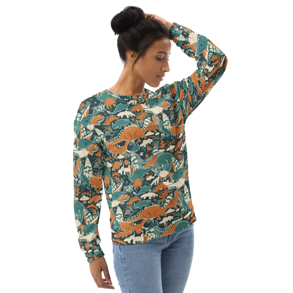 Amber Jurassic on Sweatshirt — Right Front