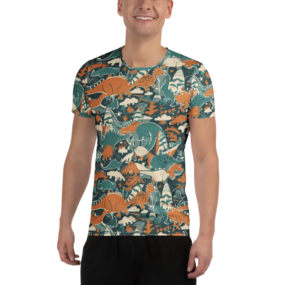 Amber Jurassic on Men's Athletic T-Shirt — Front