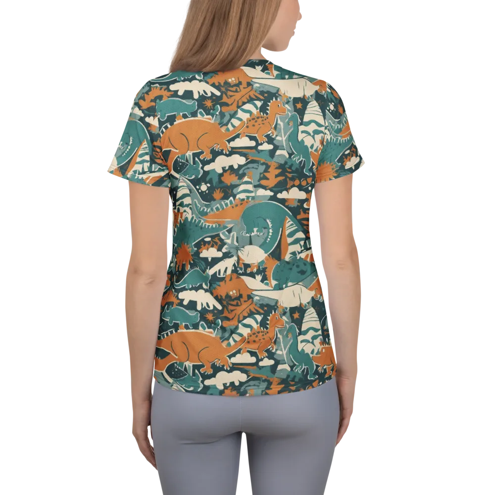 Amber Jurassic on Women's Athletic T-Shirt — Back