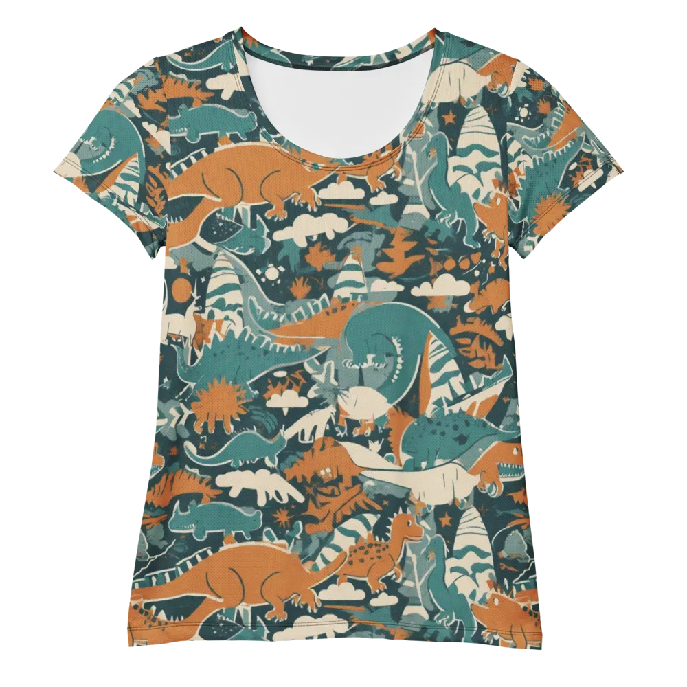 Amber Jurassic on Women's Athletic T-Shirt — Front