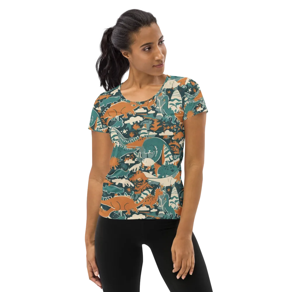 Amber Jurassic on Women's Athletic T-Shirt — Front