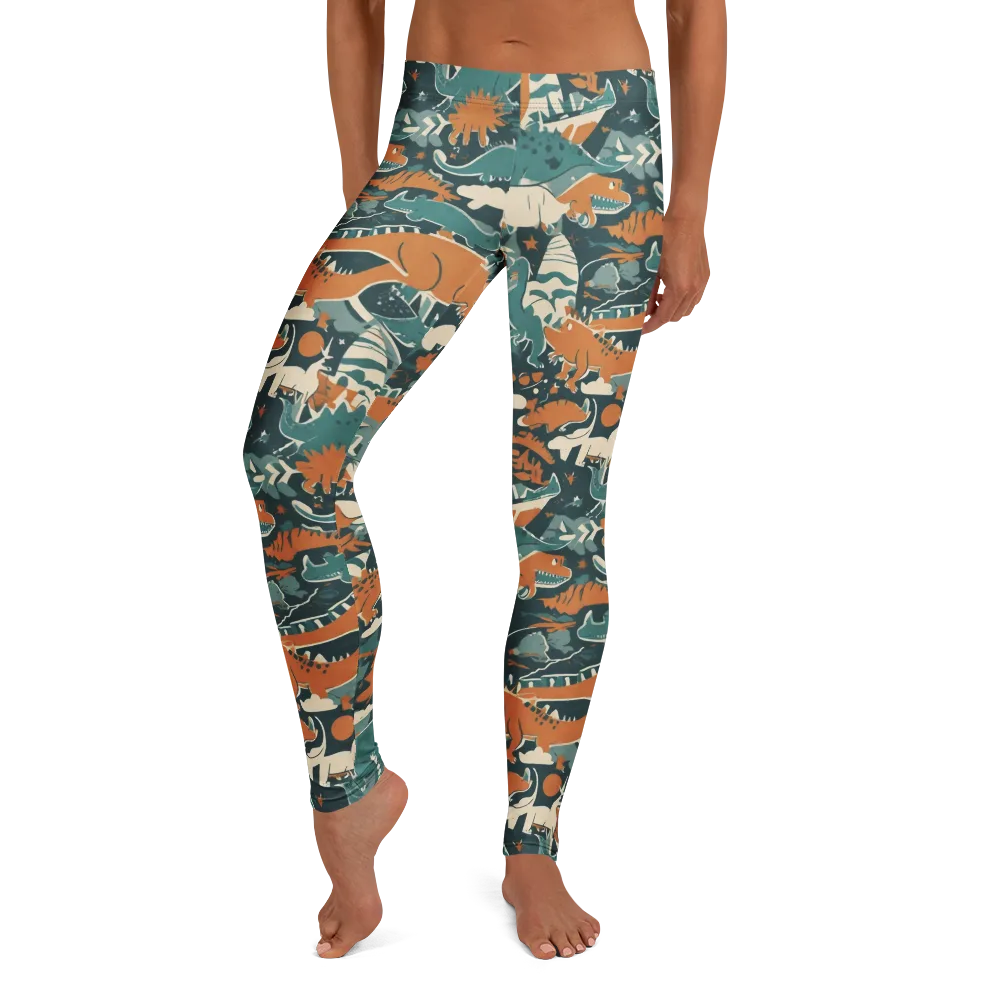 Amber Jurassic on Leggings — Front