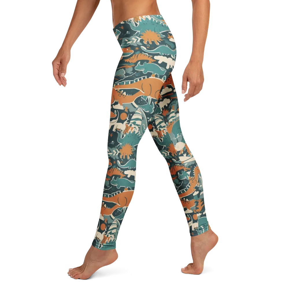 Amber Jurassic on Leggings — Left
