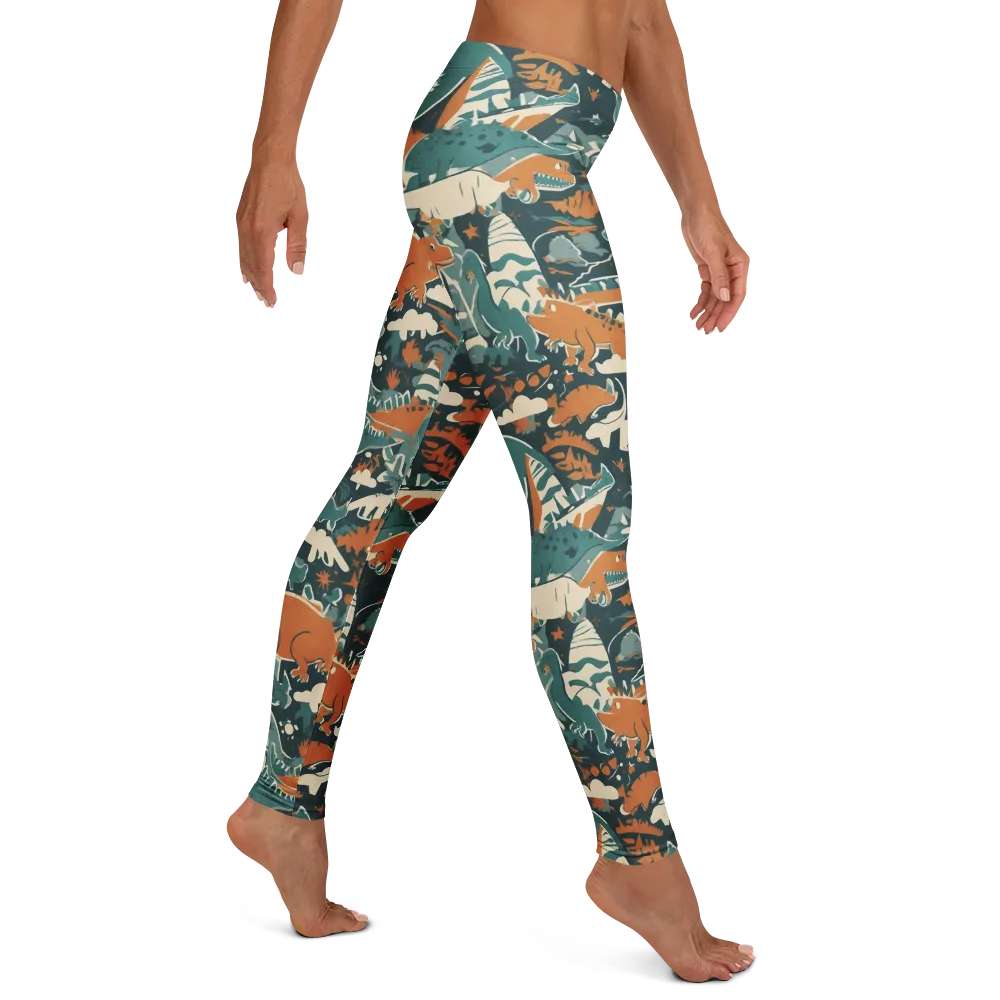 Amber Jurassic on Leggings — Right