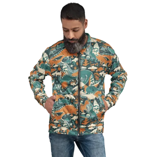 Amber Jurassic on a Bomber Jacket