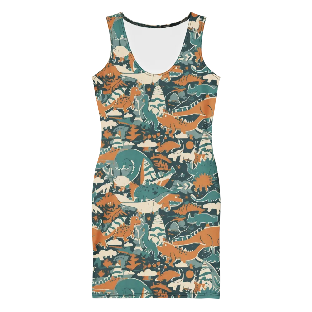Amber Jurassic on Bodycon Dress — Front