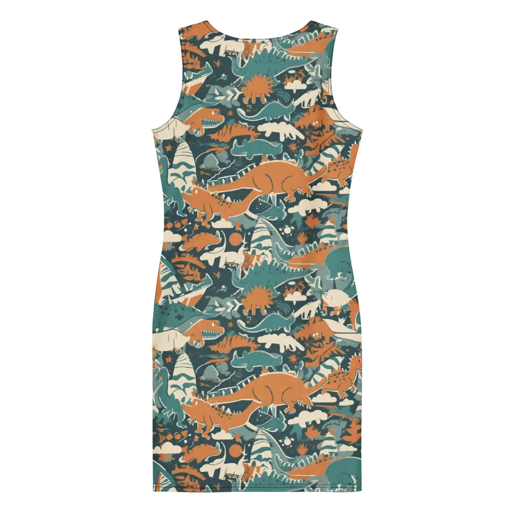 Amber Jurassic on Bodycon Dress — Back
