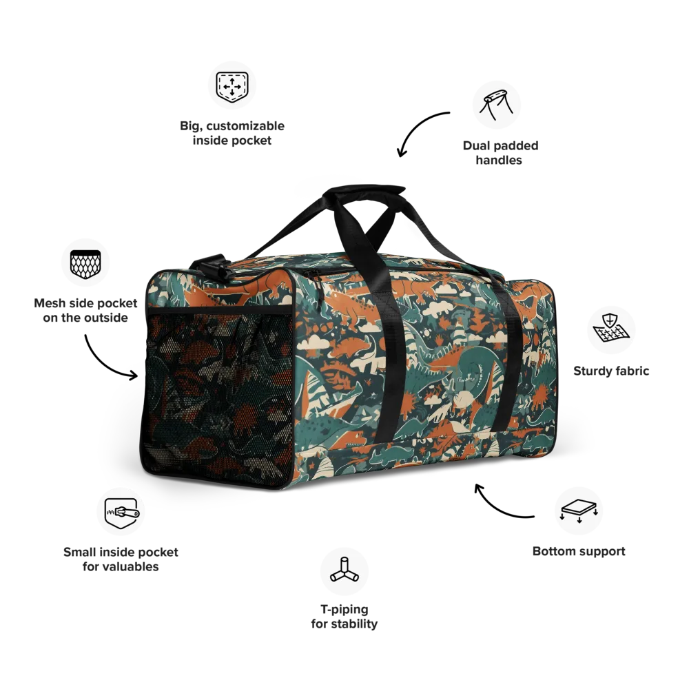 Amber Jurassic on Duffle Bag — Right Front