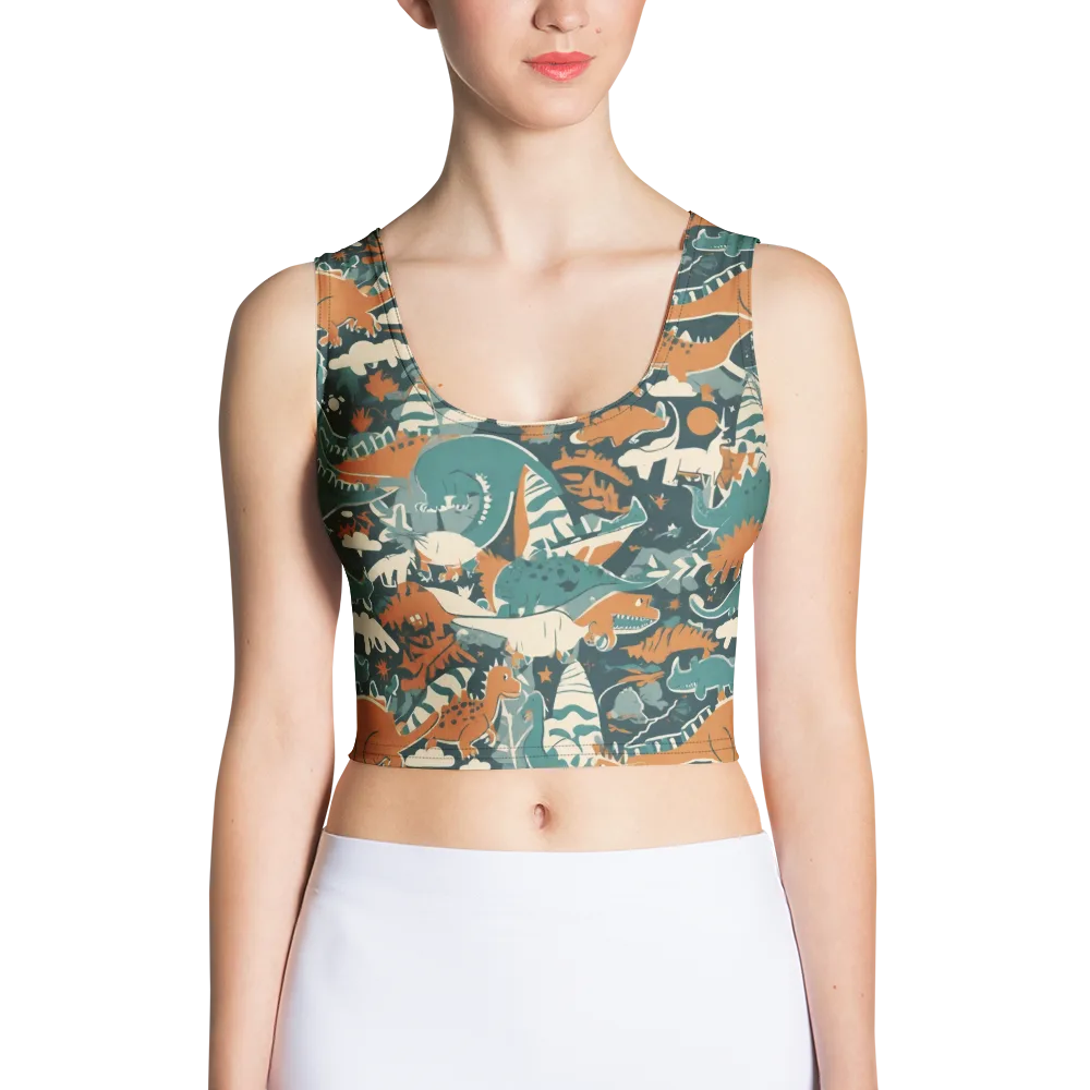 Amber Jurassic on Crop Top — Front