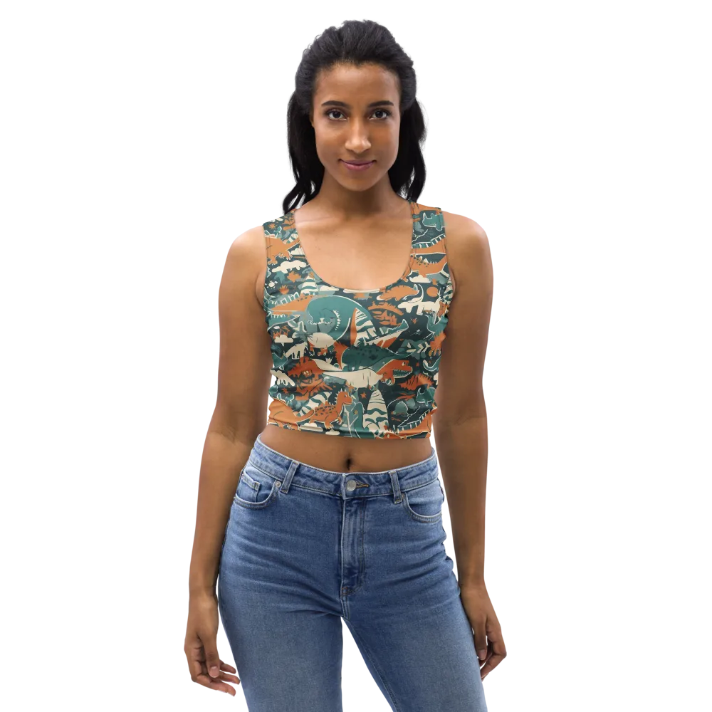Amber Jurassic on Crop Top — Front