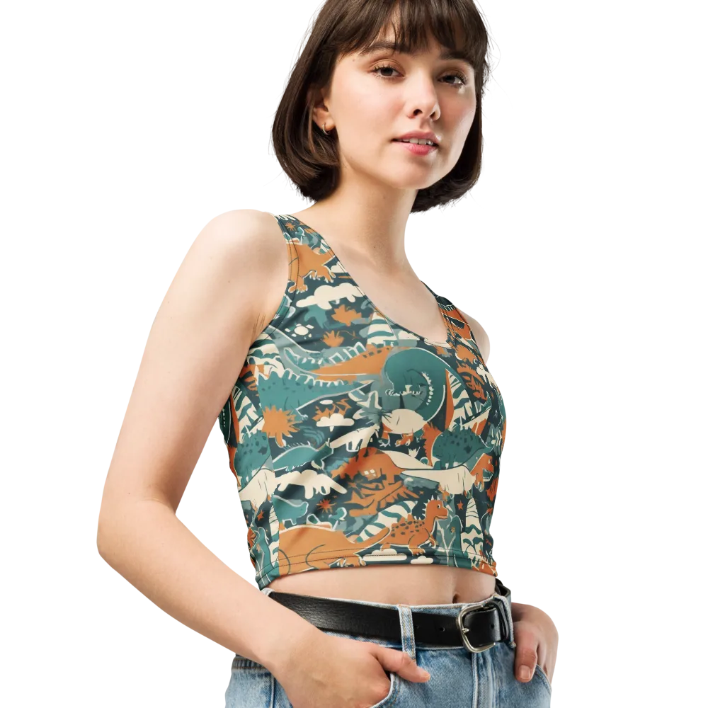 Amber Jurassic on Crop Top — Right Front