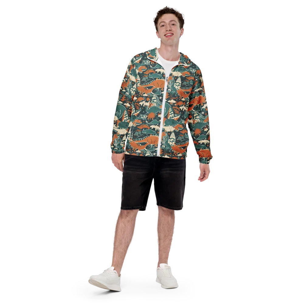 Amber Jurassic on Men's Windbreaker — Front