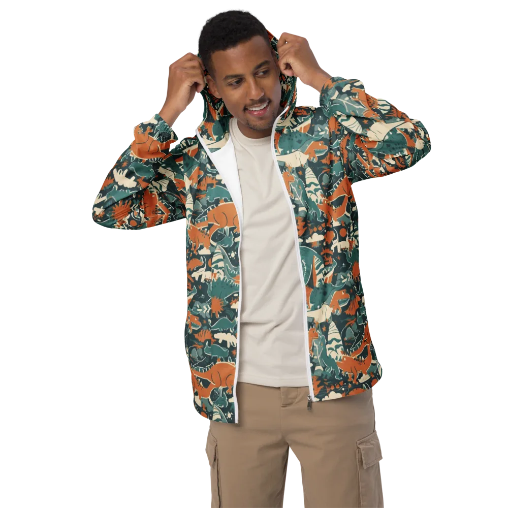 Amber Jurassic on Men's Windbreaker — Front