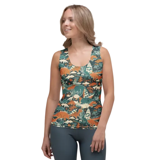 Amber Jurassic on a Women's Tank Top