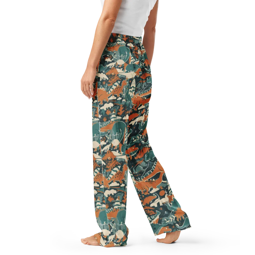 Amber Jurassic on Women's Pajama Pants — Left