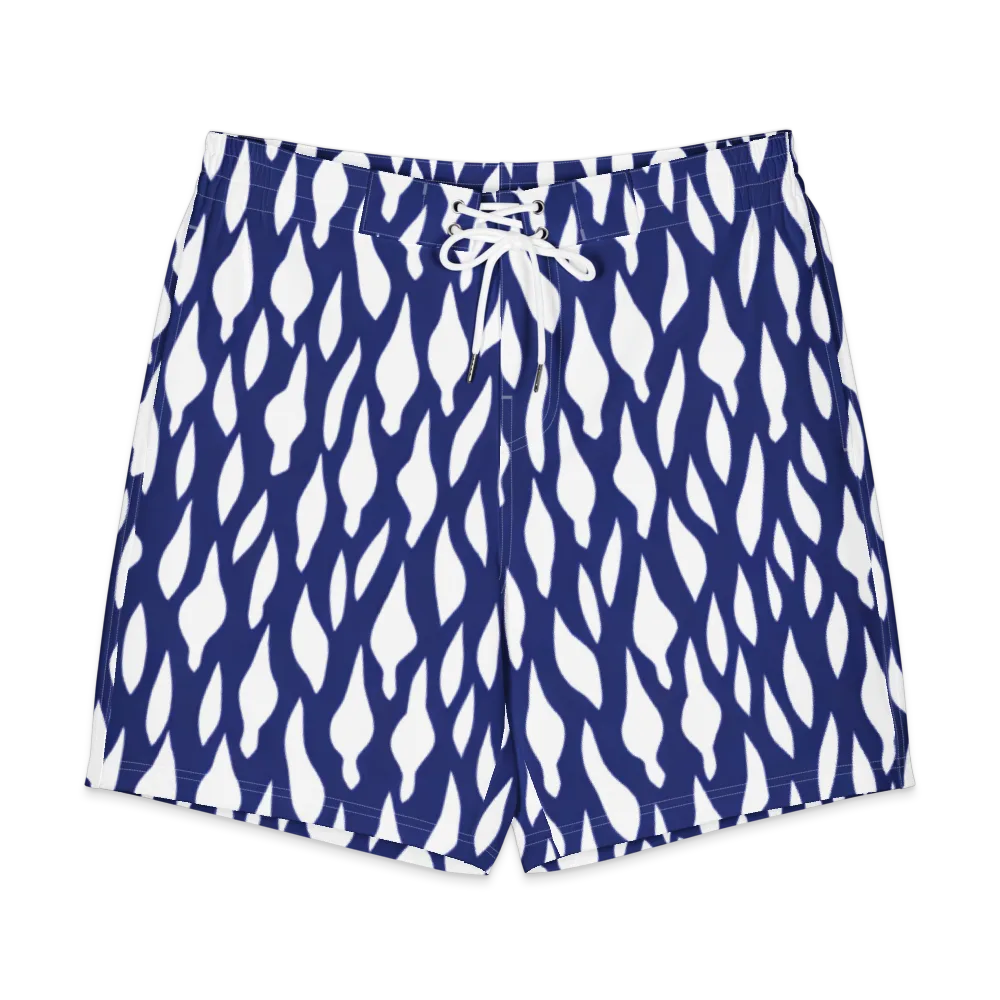 Indigo Interlace on Men's Board Shorts — Front
