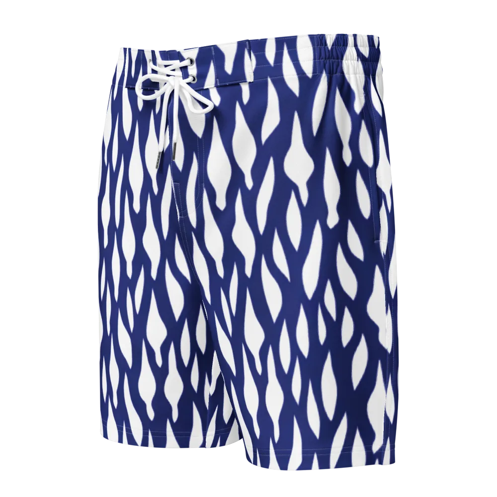 Indigo Interlace on Men's Board Shorts — Front