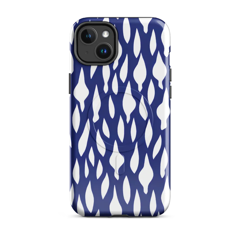 Indigo Interlace on MagSafe Tough Case for iPhone® — Front