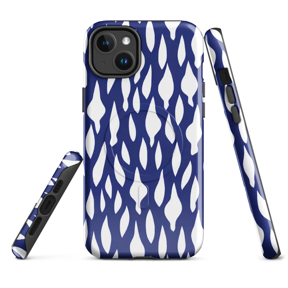 Indigo Interlace on MagSafe Tough Case for iPhone® — Front