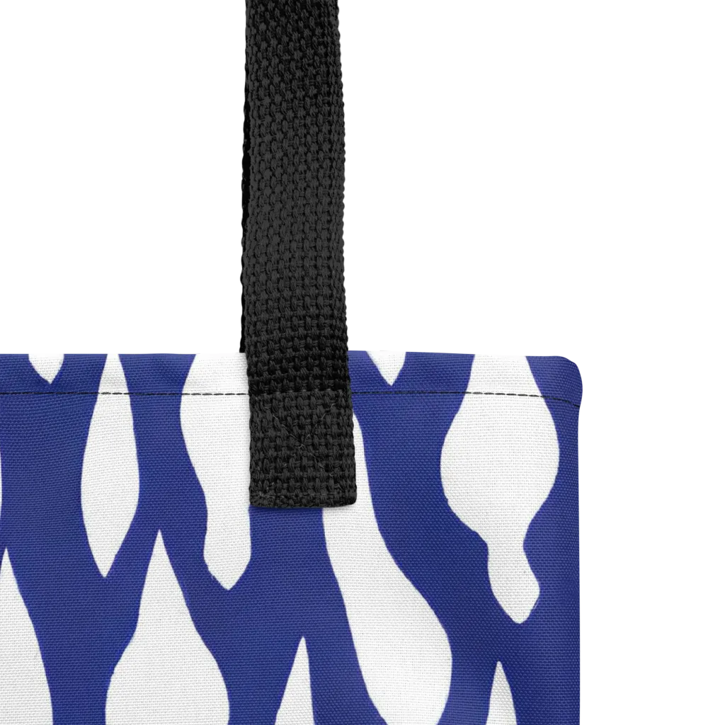 Indigo Interlace on Tote Bag — Product details