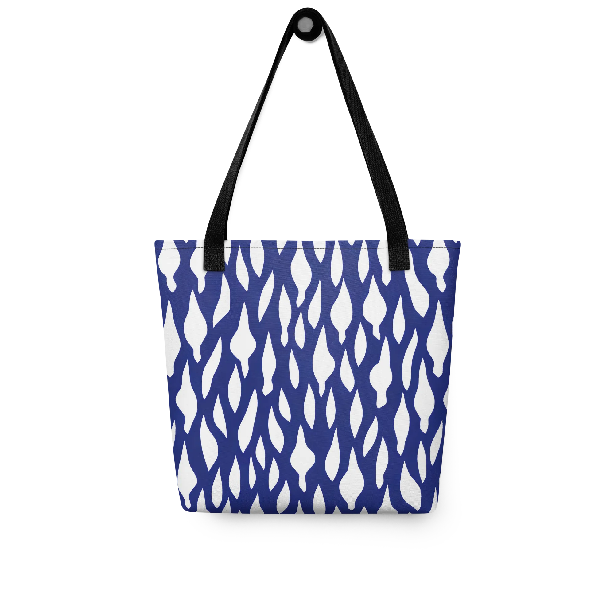 Indigo Interlace on Tote Bag — Front
