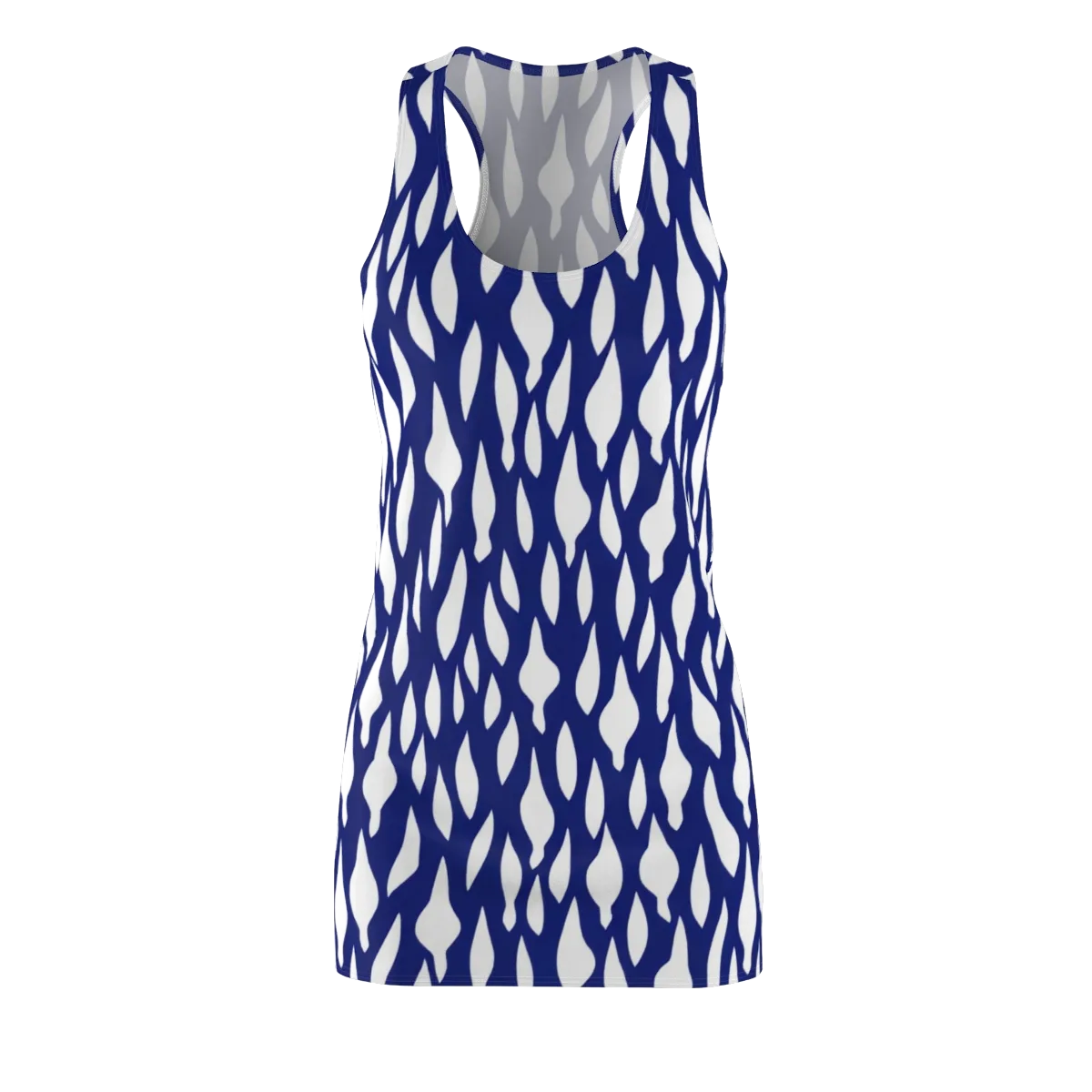 Indigo Interlace on Racerback Dress — Front