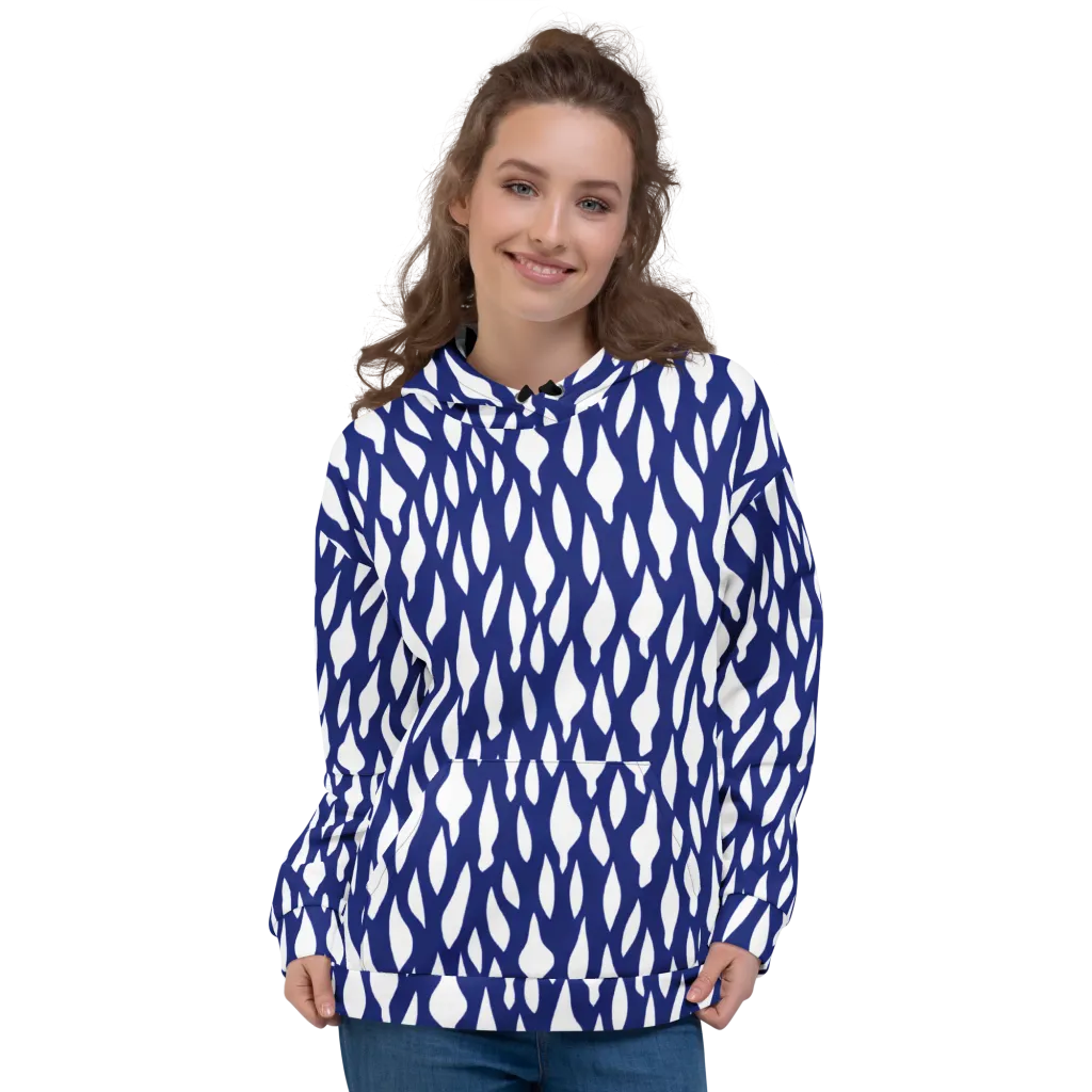 Indigo Interlace on Hoodie — Front