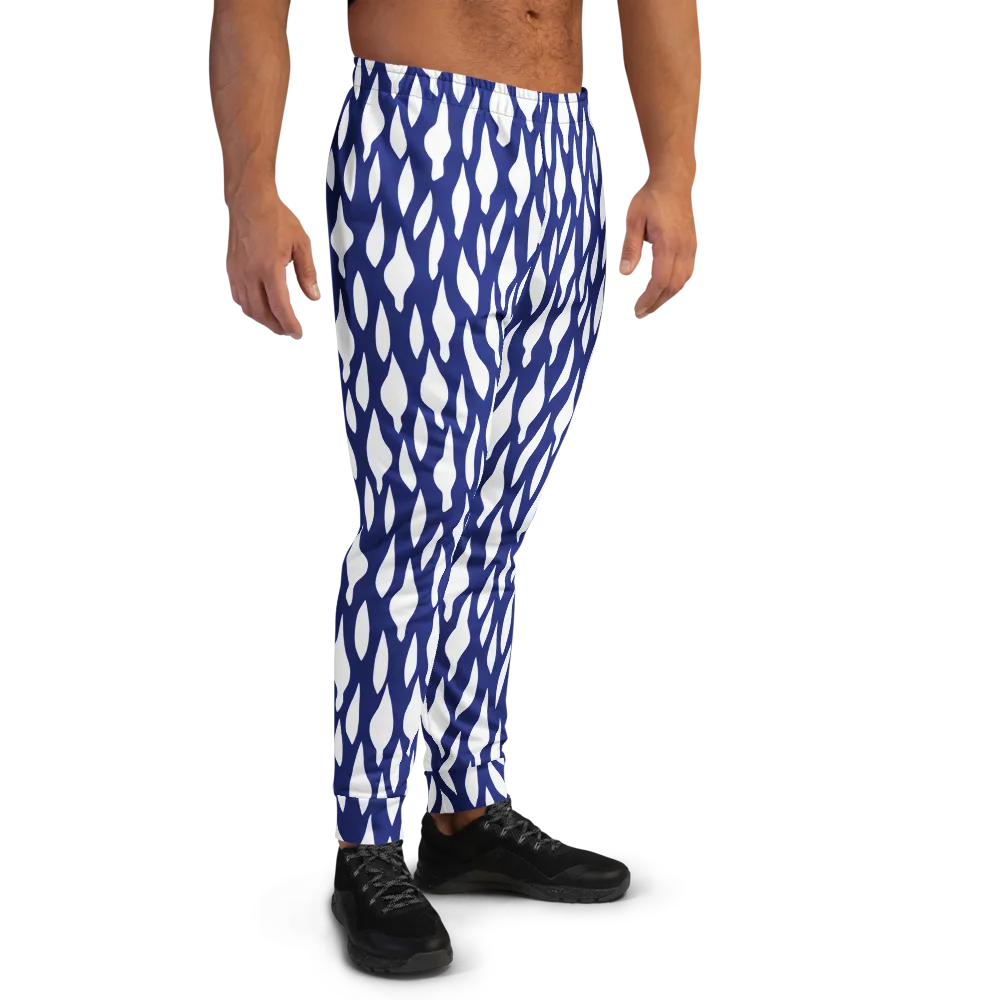 Indigo Interlace on Men's Joggers — Right