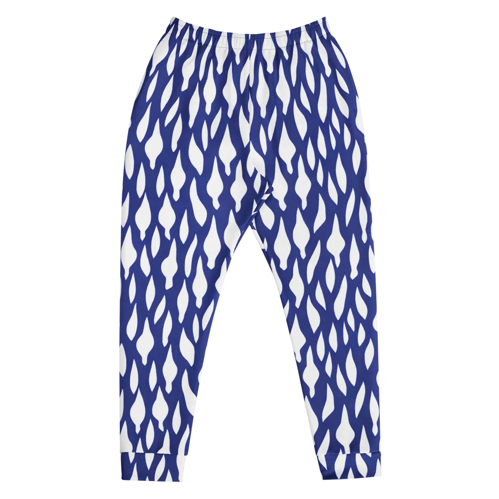 Indigo Interlace on Men's Joggers — Front