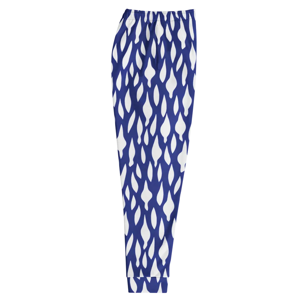 Indigo Interlace on Men's Joggers — Right