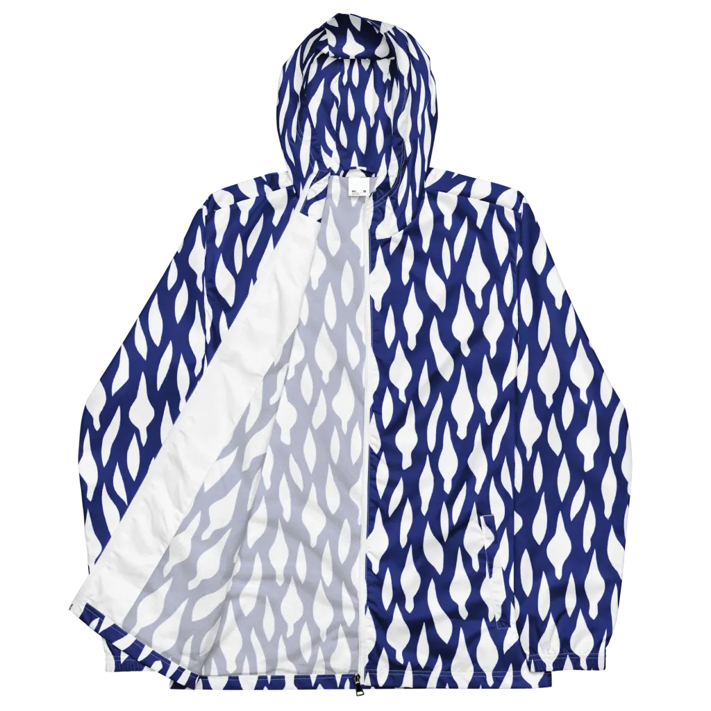 Indigo Interlace on Men's Windbreaker — Front