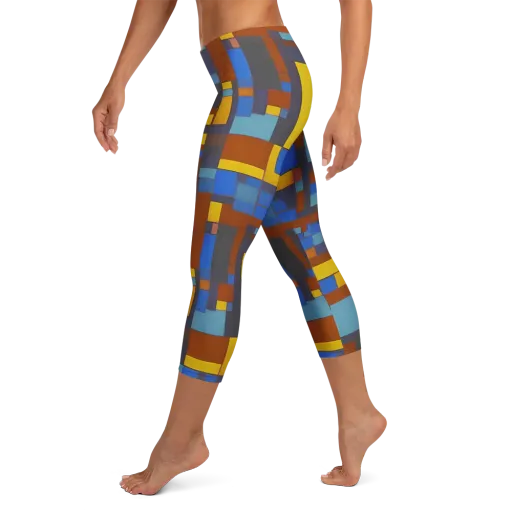 Modernist Ember on a Capri Leggings