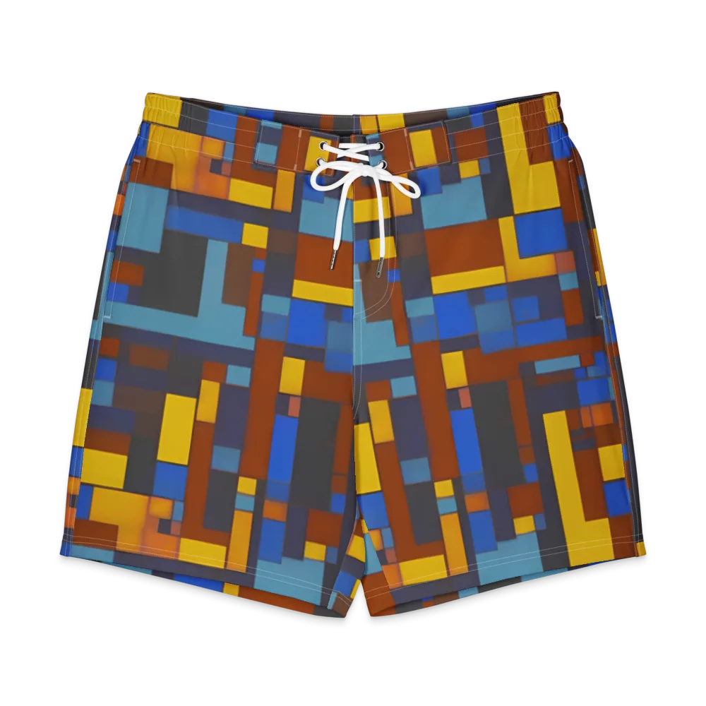 Modernist Ember on Men's Board Shorts — Front