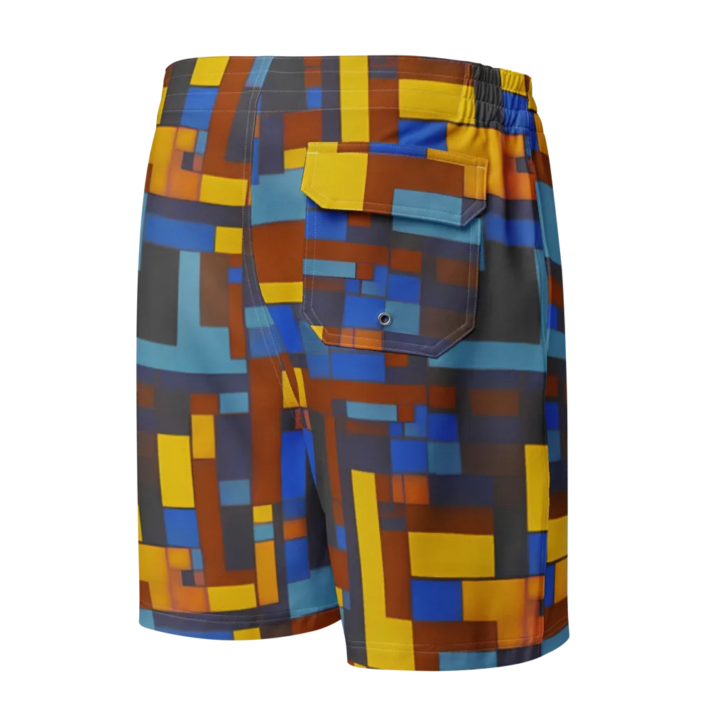 Modernist Ember on Men's Board Shorts — Back