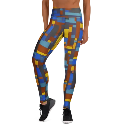 Modernist Ember on a Yoga Leggings