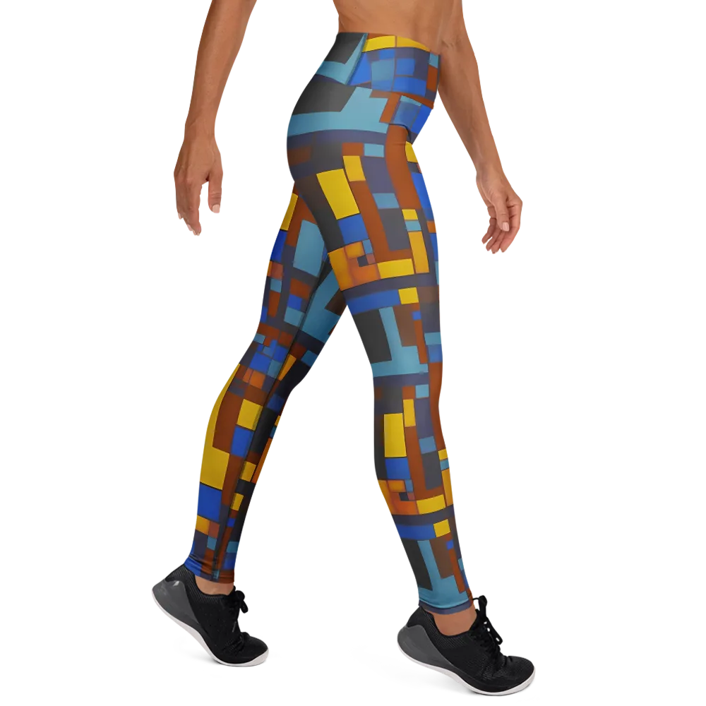 Modernist Ember on Yoga Leggings — Right