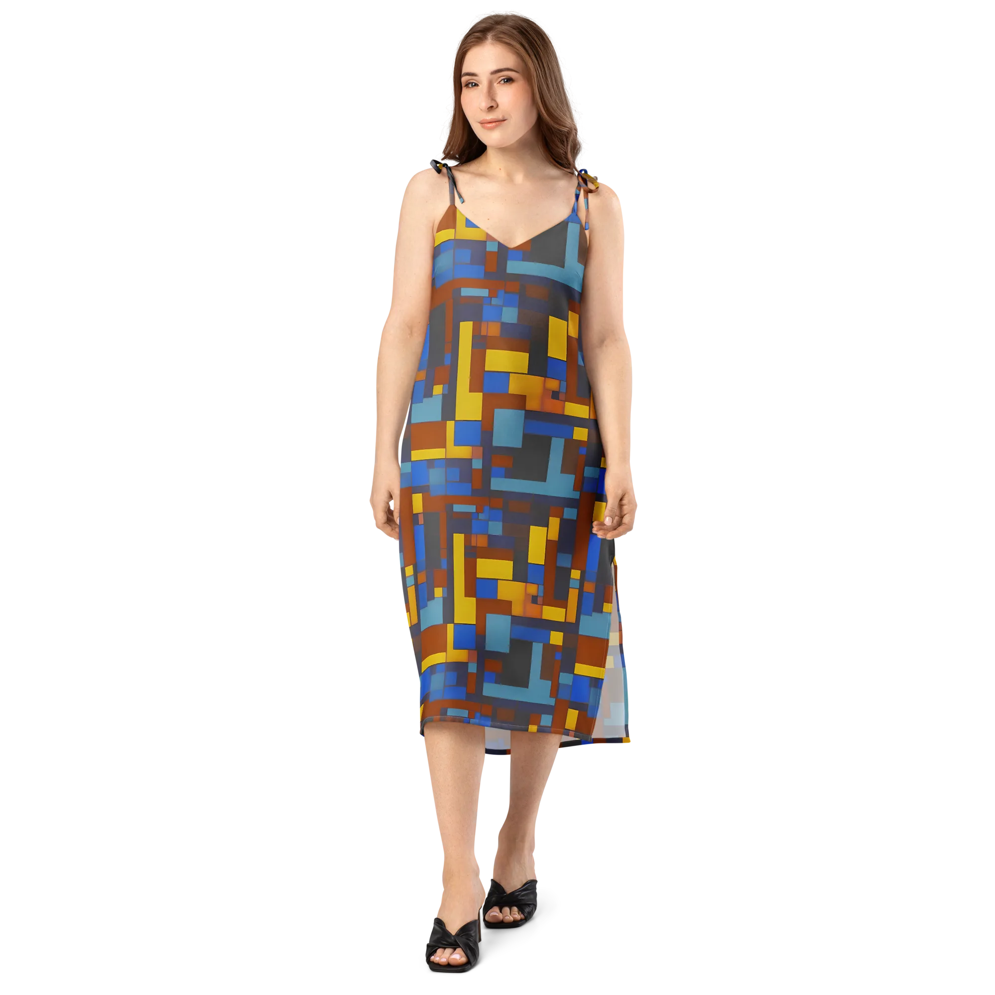Modernist Ember on Slip Dress — Front