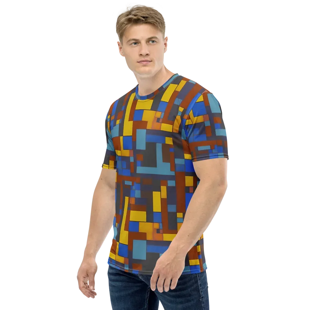 Modernist Ember on Men's Crew Neck T-Shirt — Left