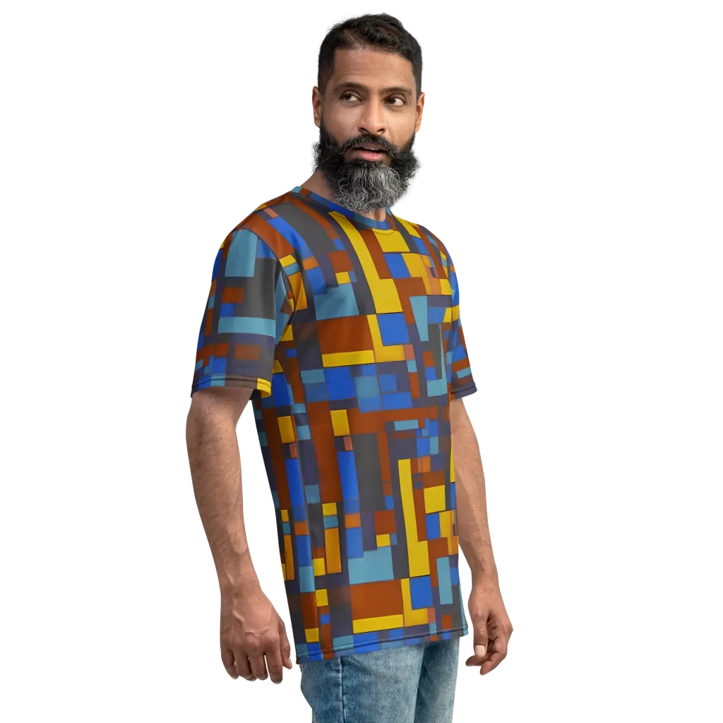 Modernist Ember on Men's Crew Neck T-Shirt — Right