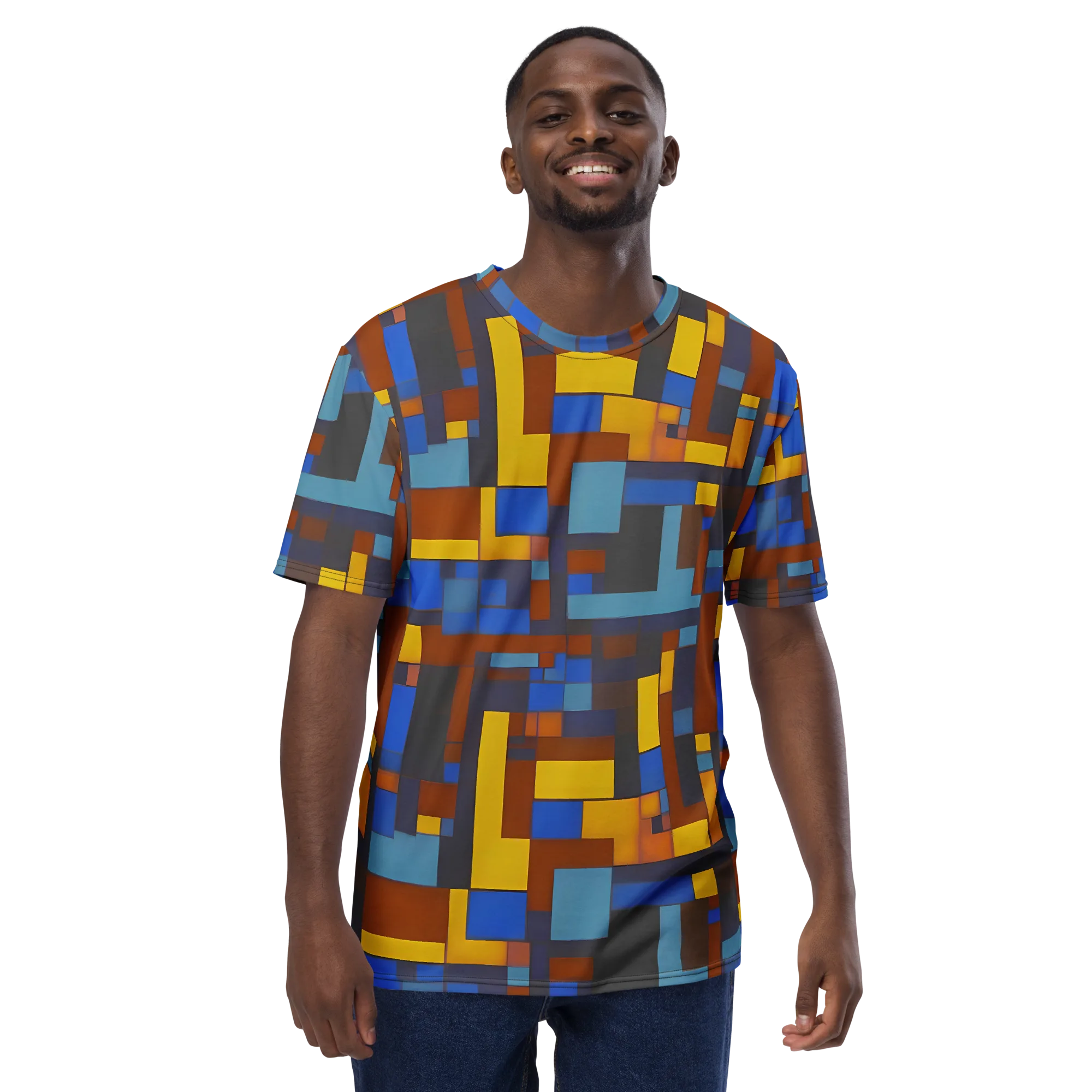 Modernist Ember on Men's Crew Neck T-Shirt — Front