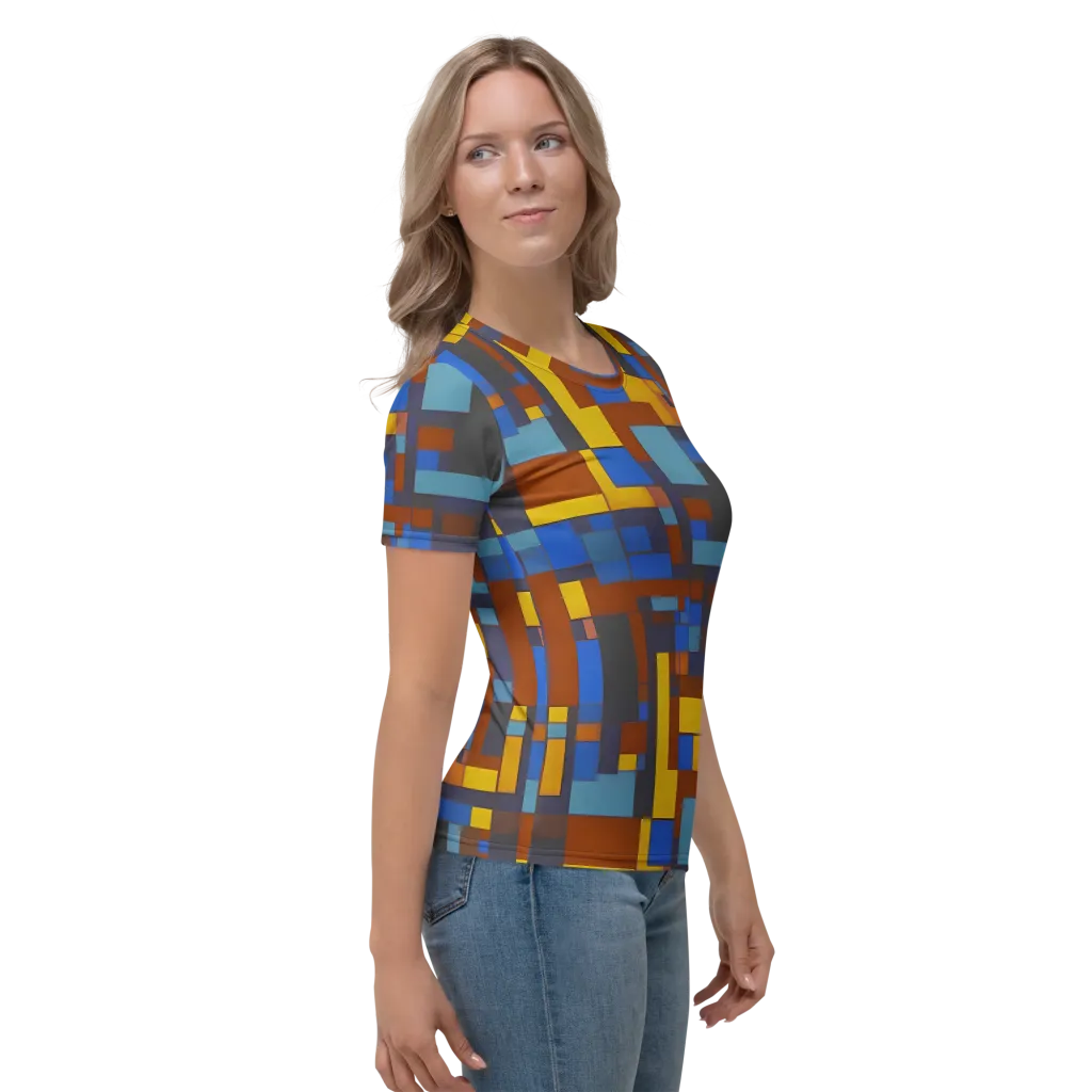 Modernist Ember on Women's Crew Neck T-Shirt — Right