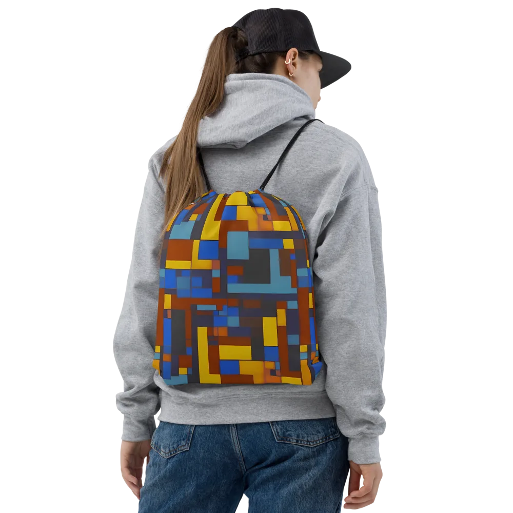 Modernist Ember on Drawstring Bag — Front