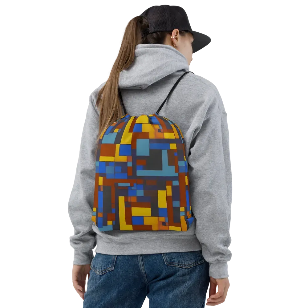 Modernist Ember on Drawstring Bag — Front