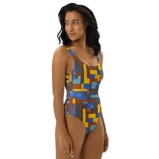 Modernist Ember on a One-Piece Swimsuit