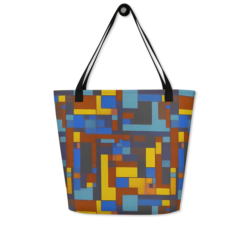 Modernist Ember on Large Tote Bag W/ Pocket — Front